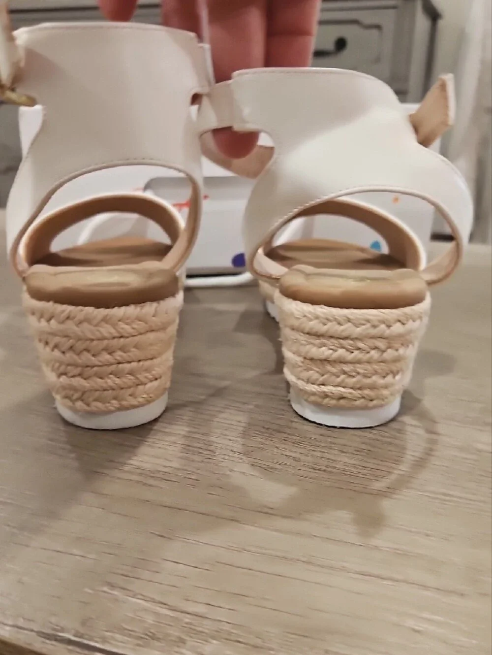 Pandaninjia white espadrille